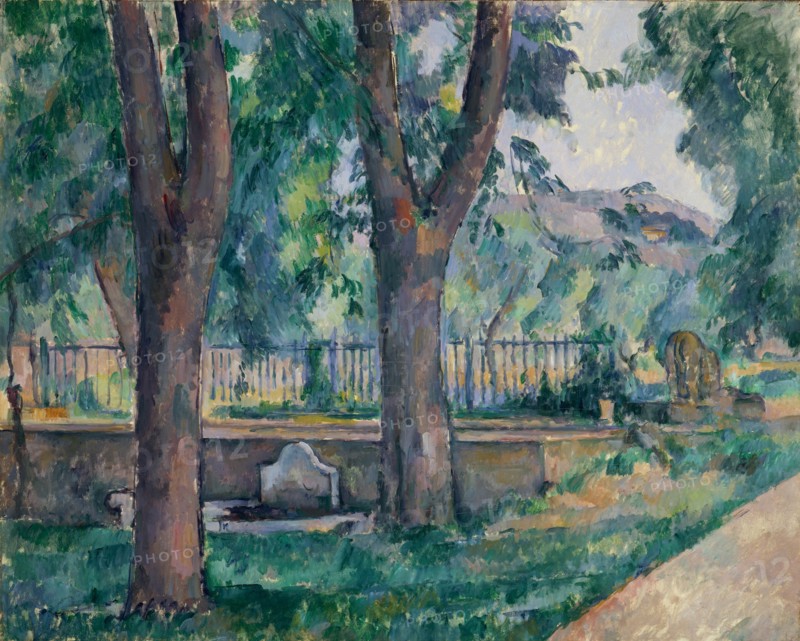 The Pool at Jas de Bouffan, ca. 1885-86. Creator: Paul Cezanne.