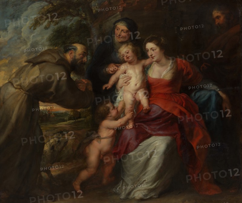 The Holy Family with Saints Francis and Anne and the Infant Saint John the Baptist, 1630s. Creator: Peter Paul Rubens.