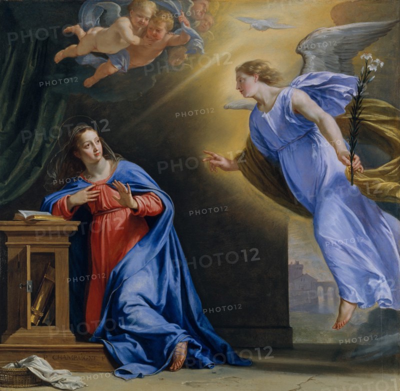 The Annunciation, ca. 1644. Creator: Philippe de Champaigne.
