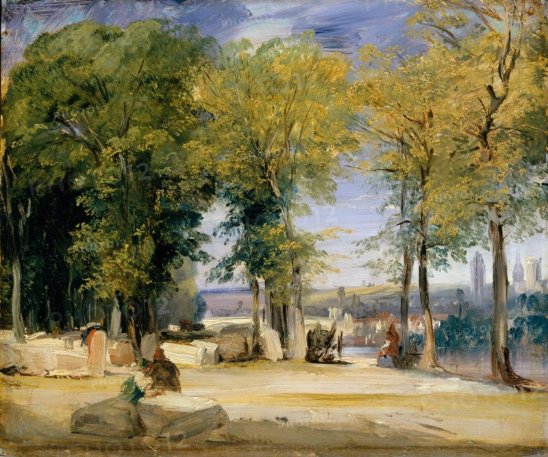 View near Rouen, ca. 1825. Creator: Richard Parkes Bonington.