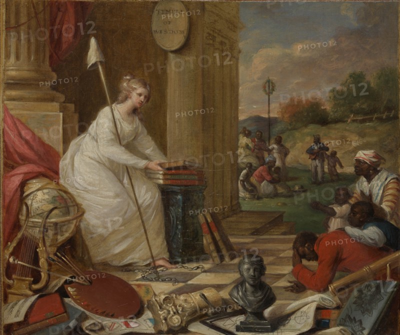 Study For Liberty Displaying the Arts and Sciences, or The Genius of America..., ca. 1791-92. Creator: Samuel Jennings.