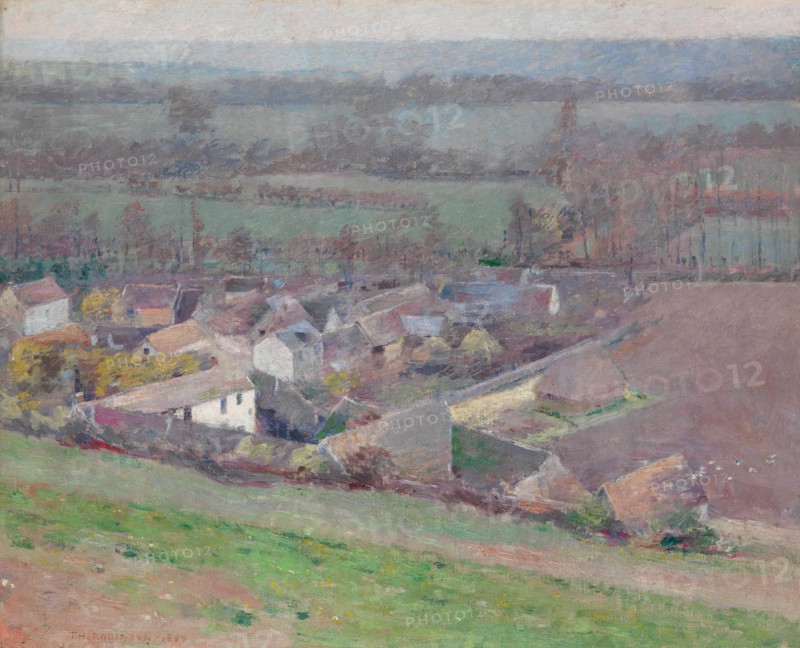 A Bird's-Eye View, 1889. Creator: Theodore Robinson.