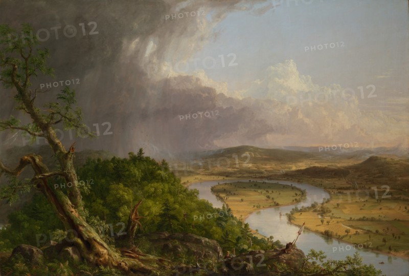 View from Mount Holyoke, Northampton, Massachusetts, after a Thunderstorm - The Oxbow, 1836. Creator: Thomas Cole.