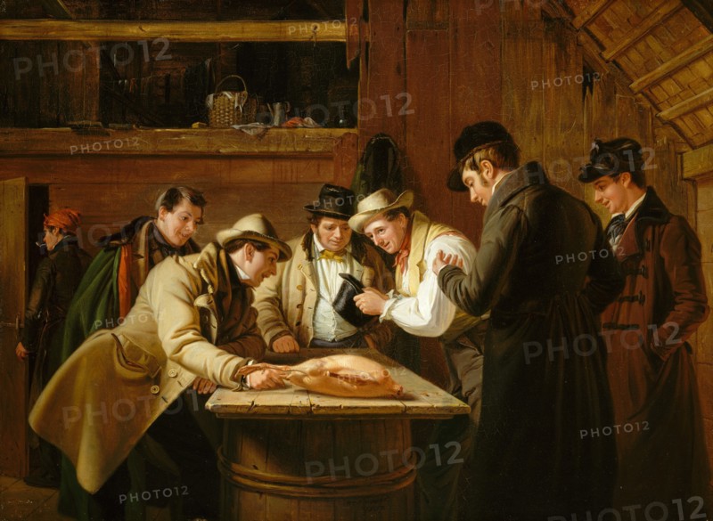 The Raffle (Raffling for the Goose), 1837. Creator: William Sidney Mount.