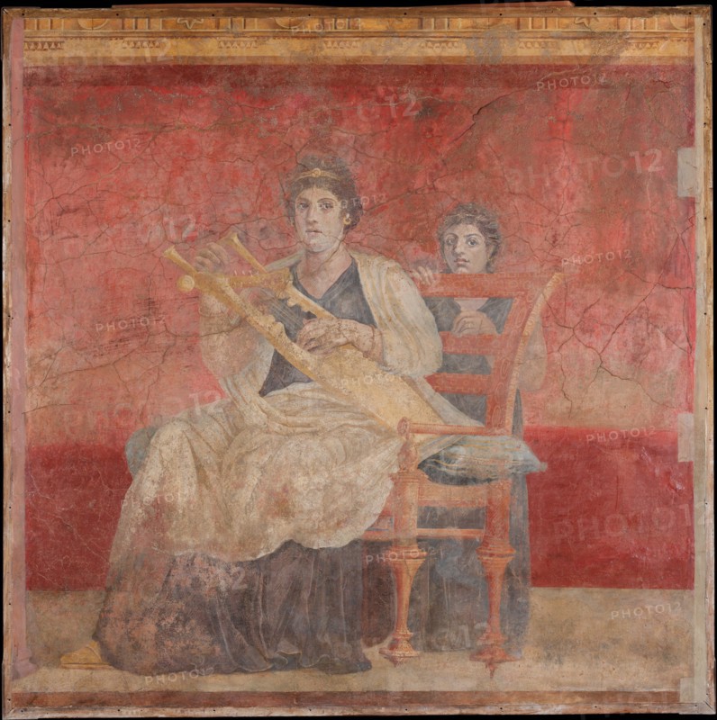 Wall painting from Room H of the Villa of P. Fannius Synistor at Boscoreale, ca. 50-40 B.C. Creator: Unknown.