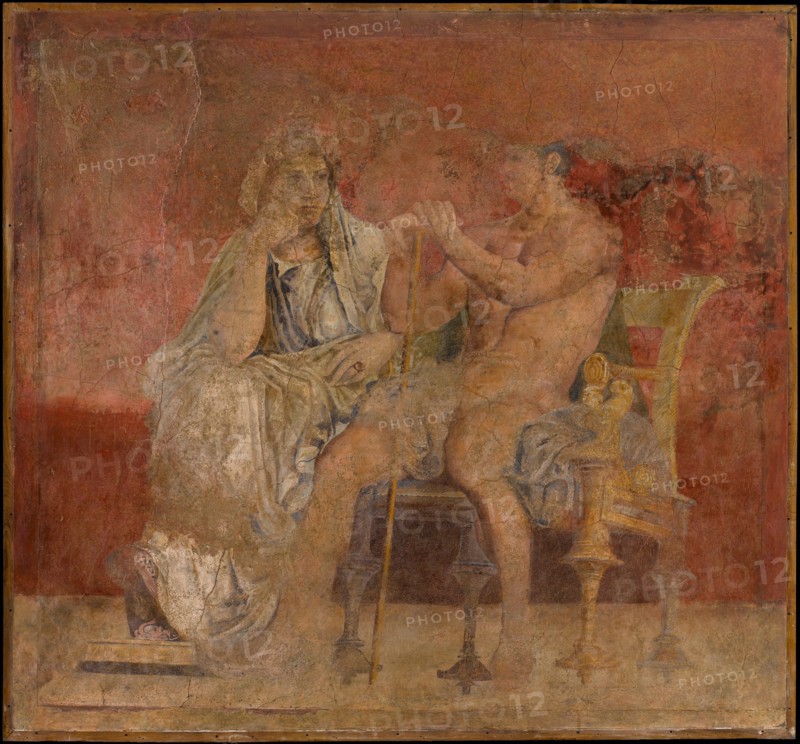 Wall painting from Room H of the Villa of P. Fannius Synistor at Boscoreale, ca. 50-40 B.C. Creator: Unknown.
