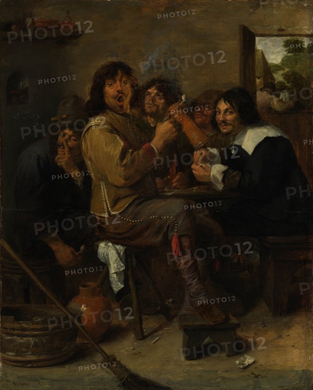 The Smokers, ca. 1636. Creator: Adriaen Brouwer.