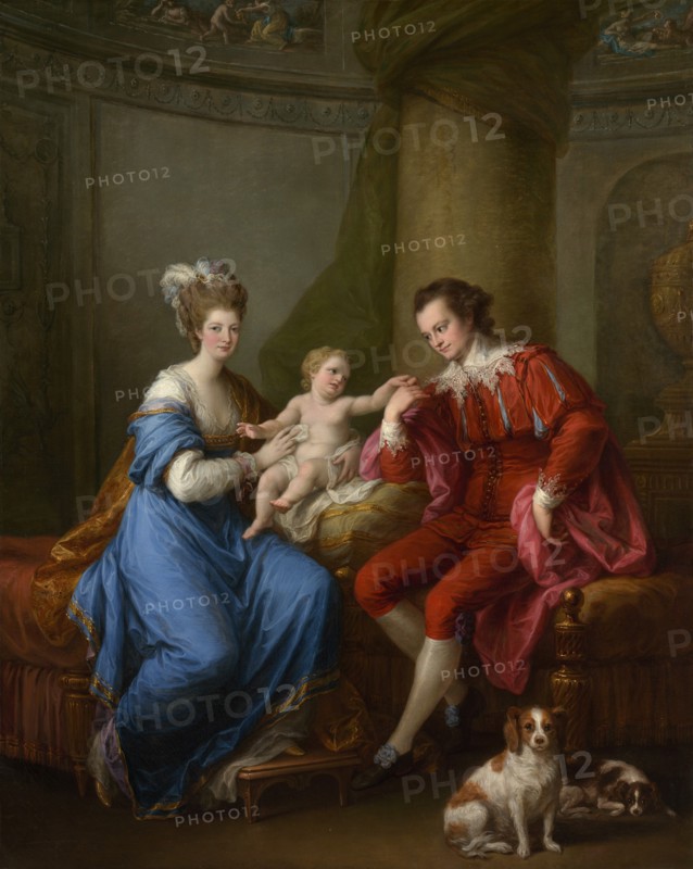 Edward Smith Stanley (1752-1834), Twelfth Earl of Derby, with His First Wife and Their Son, c1776. Creator: Angelica Kauffman.