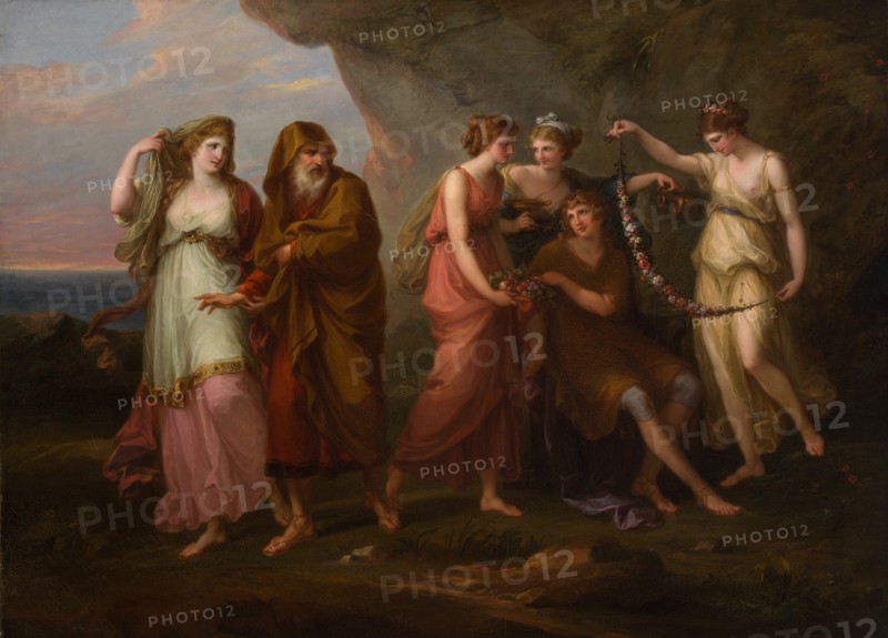 Telemachus and the Nymphs of Calypso, 1782. Creator: Angelica Kauffman.