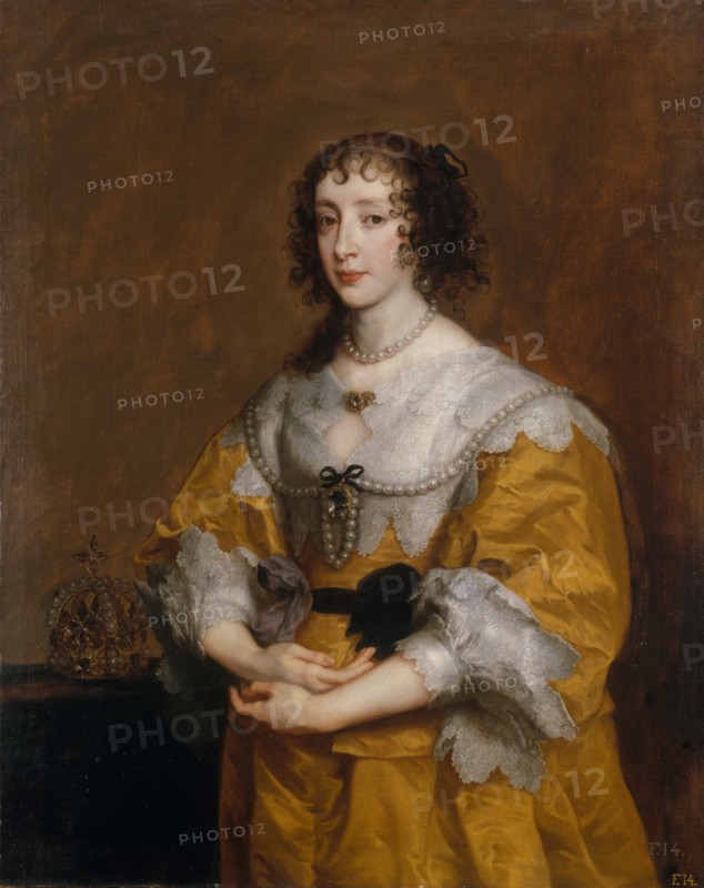 Queen Henrietta Maria, 1636. Creator: Anthony van Dyck.