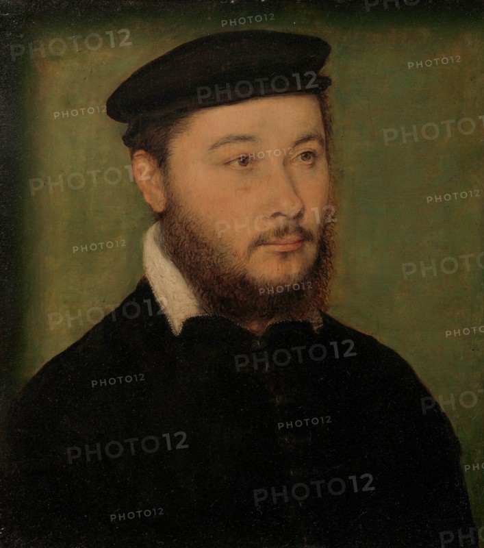 Portrait of a Man, ca. 1540-50. Creator: Attributed to Corneille de Lyon (Netherlandish, The Hague, active by 1533-died 1575 Lyons).