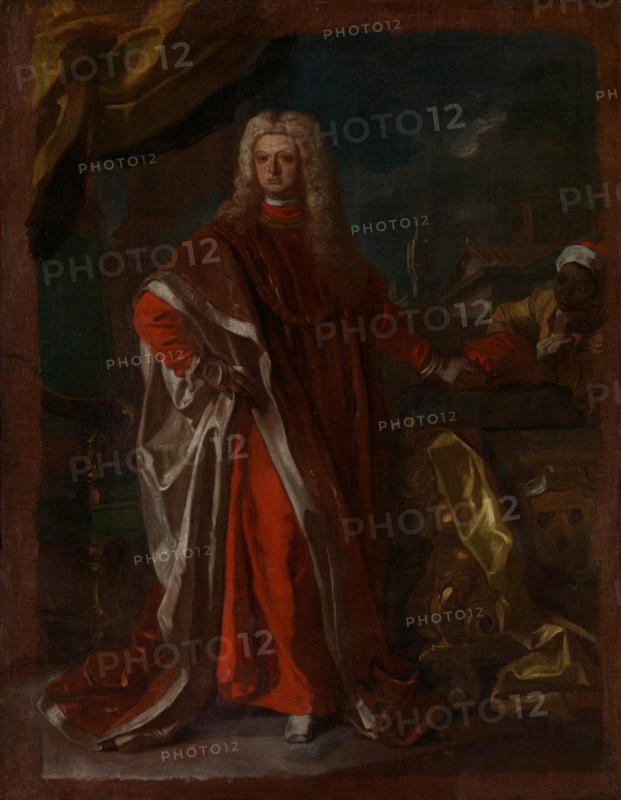 Diego Pignatelli d'Aragona (1687-1750) and an Enslaved African Servant, probably 1731 or 1732. Creator: Francesco Solimena.