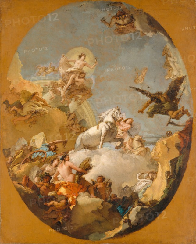 The Chariot of Aurora, 1760s. Creator: Giovanni Battista Tiepolo.