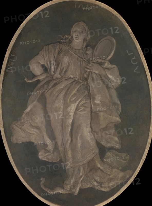 Prudence, 1760. Creator: Workshop of Giovanni Battista Tiepolo.