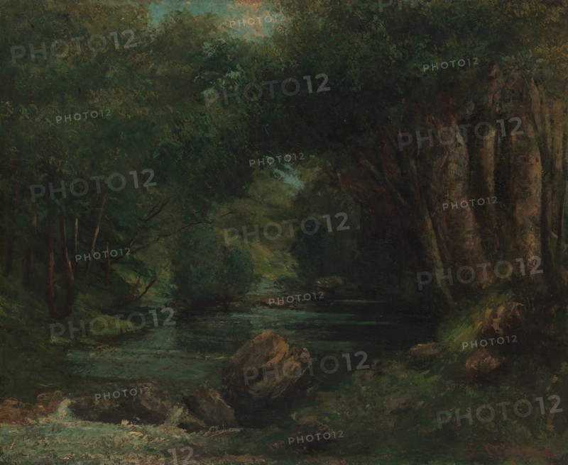 A Brook in the Forest, ca. 1868-77. Creator: Gustave Courbet.
