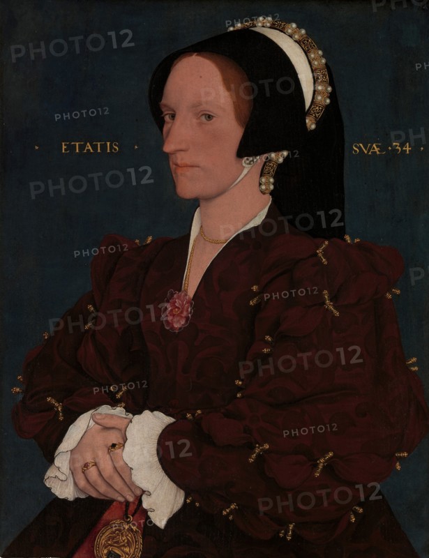 Lady Lee (Margaret Wyatt, born about 1509), early 1540s. Creator: Workshop of Hans Holbein the Younger.