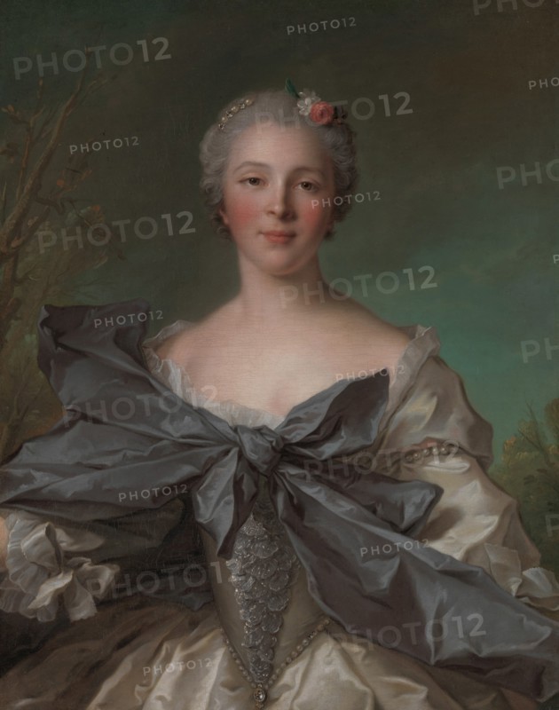 Marie Françoise de La Cropte de St. Abre, Marquise d'Argence (born 1714), 1744. Creator: Jean-Marc Nattier.