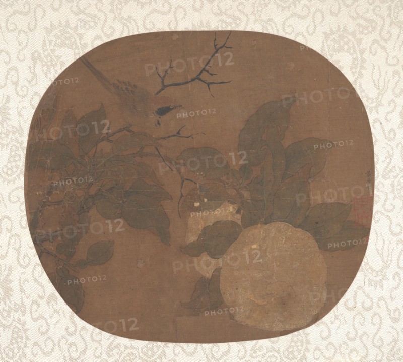 Bird on a Camellia Branch, ca. 1000. Creator: Unknown.