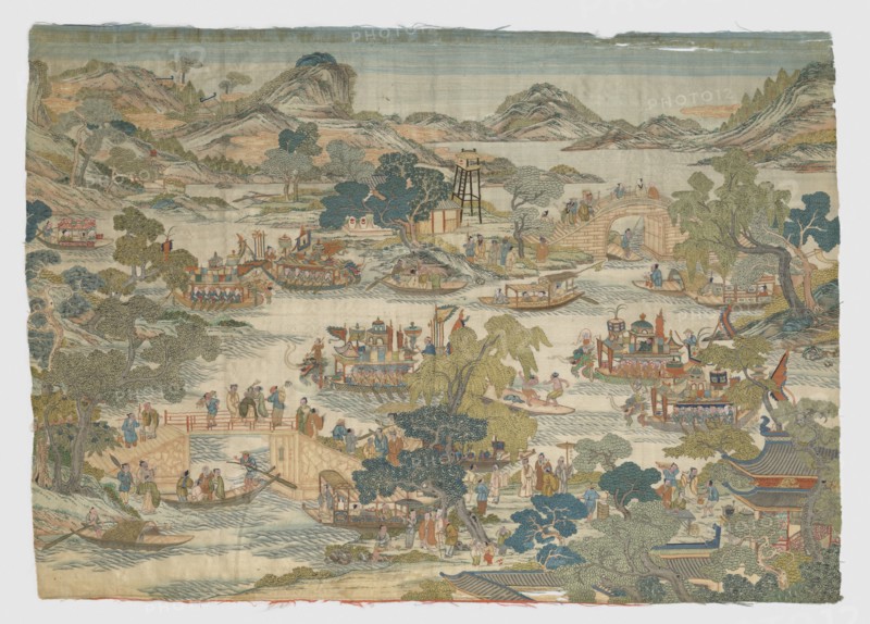 Dragon-boat festival performance, 18th-19th century. Creator: Unknown.