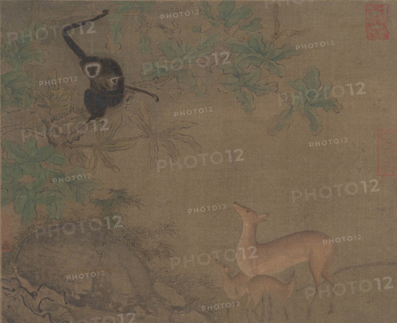 Gibbons and Deer. Creator: Unknown.