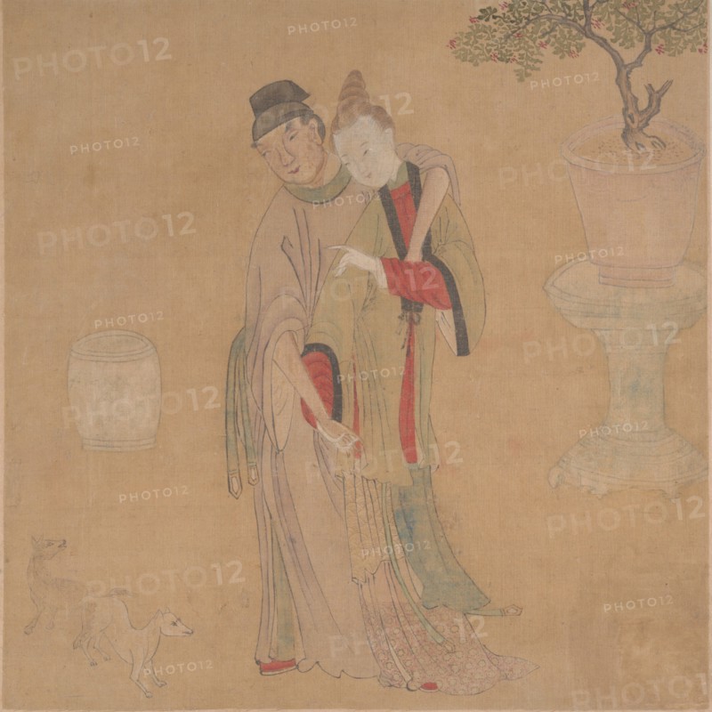 Tartar Officer with Blonde Lady, 19th century. Creator: Unknown.