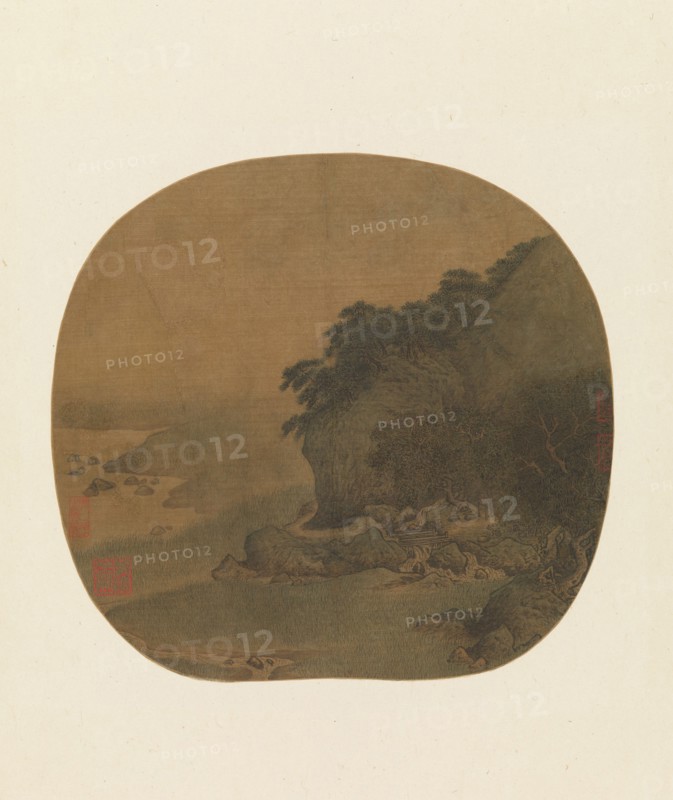 Hermitage by a Pine-covered Bluff, second half of the 12th century. Creator: Attributed to Yan Ciyu (Chinese, act. ca. 1164-81).