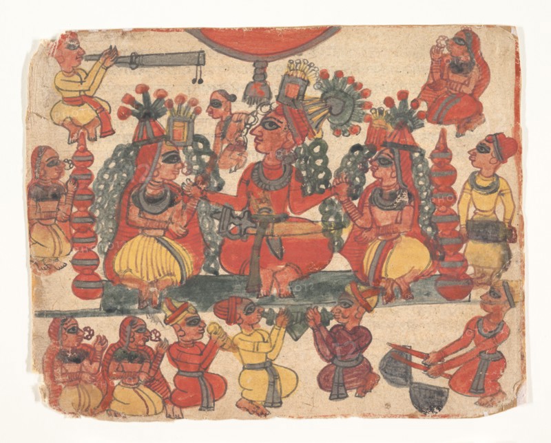 A Wedding Scene, mid-18th century. Creator: Unknown.