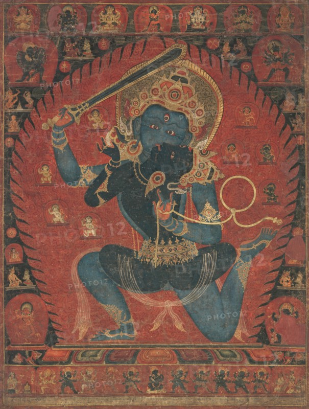 Acala with Consort Vishvavajri, 1525-50. Creator: Unknown.