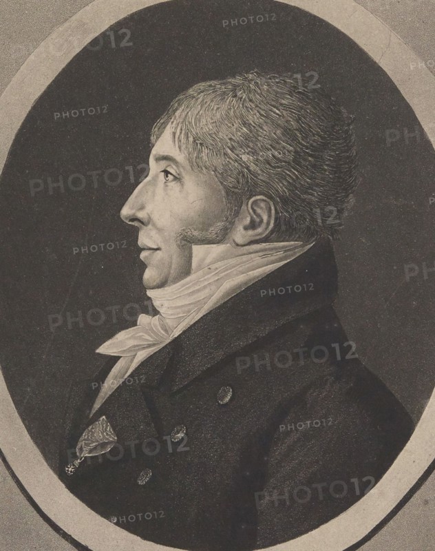 Portrait of the composer Jean-François Le Sueur (1760-1837), 1818. Creator: Quenedey, Edmé (1756-1830).