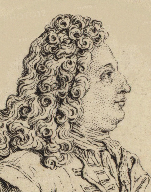 Portrait of the composer Marin Marais (1656-1728). Creator: Anonymous.