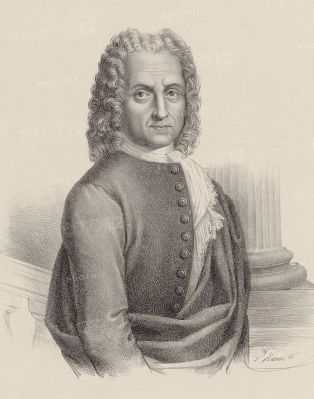 Portrait of the composer Benedetto Marcello (1686-1739). Creator: Roscioni, Vincenzo (active second Half of 19th cen.).