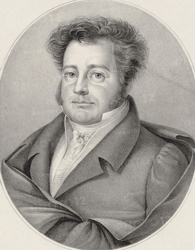 Portrait of the composer Heinrich Marschner (1795-1861). Creator: Fricke, Friedrich August (1784-1858).