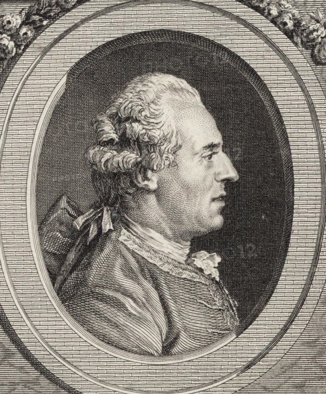 Portrait of the violinist and composer Jean Joseph Cassanéa de Mondonville (1711-1772). Creator: Delatre, Jean-Marie (1746-1840).