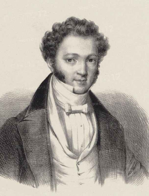 Portrait of pianist and composer Ignaz Moscheles (1794-1870) , 1835. Creator: Anonymous.