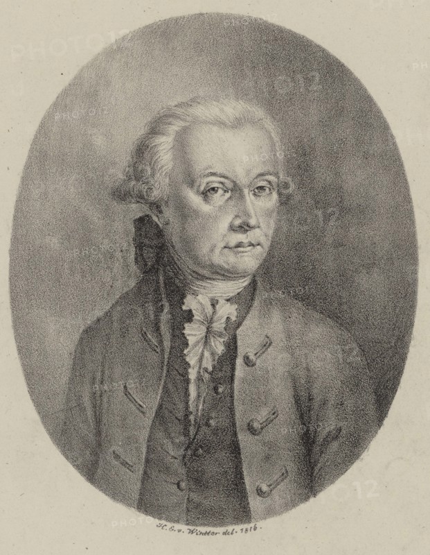 Portrait of Leopold Mozart (1719-1787), 1816. Creator: Winter, Heinrich Eduard von (1788-1825).