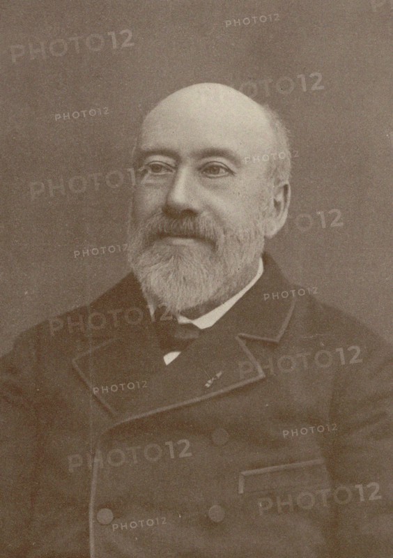 Portrait of the composer and chansonnier Gustave Nadaud (1820-1893), 1880. Creator: Anonymous.
