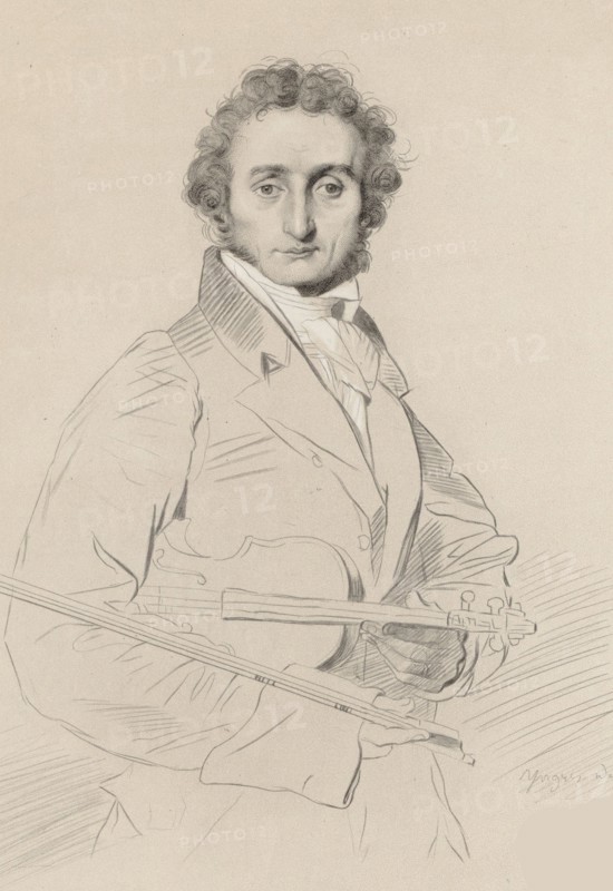 Portrait of Niccolò Paganini (1782-1840), 1830. Creator: Calamatta, Luigi (1802-1869).