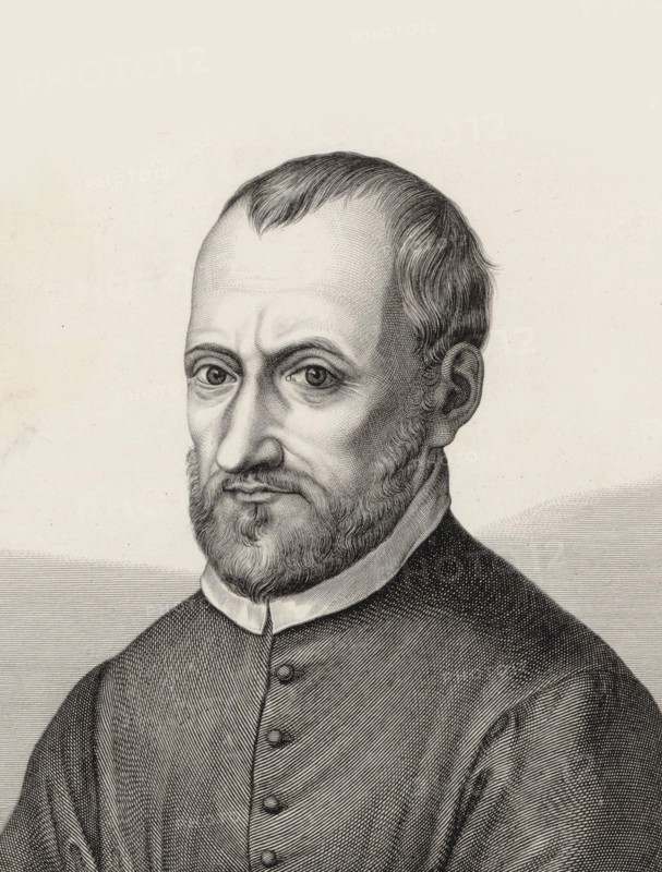 Portrait of the composer Giovanni Pierluigi da Palestrina (1526-1594). Creator: Amsler, Samuel (1791-1849).