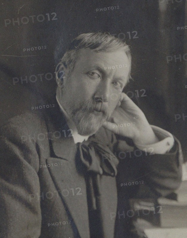 Portrait of the Composer Gabriel Pierné (1863-1937) , 1910. Creator: Manuel, Henri (1874-1947).