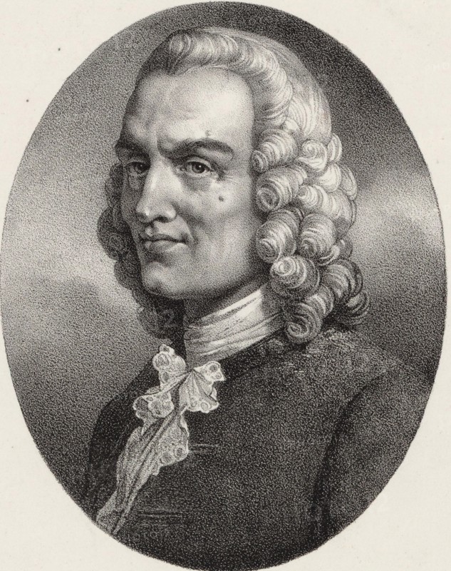 Portrait of the composer Jean-Philippe Rameau (1683-1764). Creator: Grevedon, Pierre Louis Henri (1776-1860).
