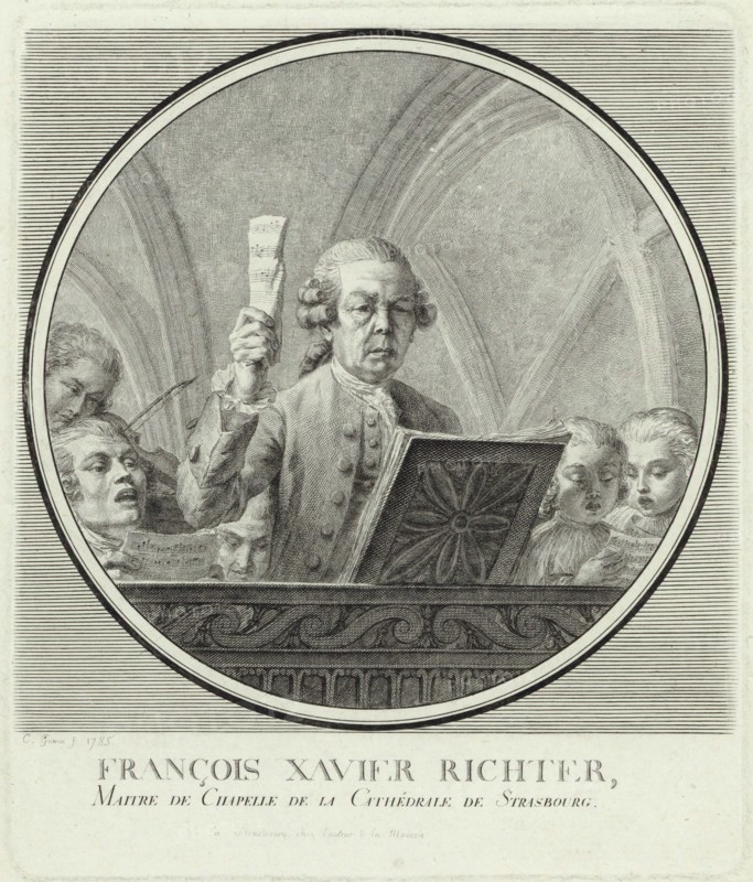 Portrait of the composer Franz Xaver Richter (1709-1789) , 1785. Creator: Guérin, Christophe (1758-1831).