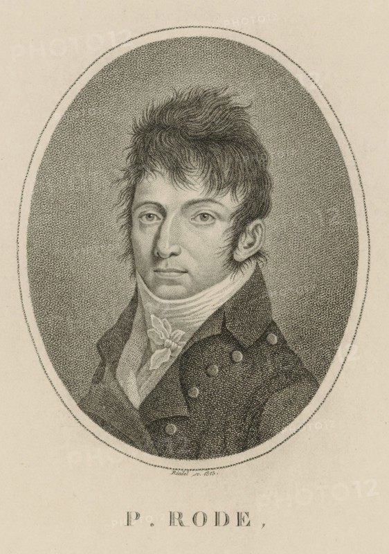 Portrait of the composer Pierre Jacques Joseph Rode (1774-1830), 1813. Creator: Riedel, Carl Traugott (1769-c. 1832).
