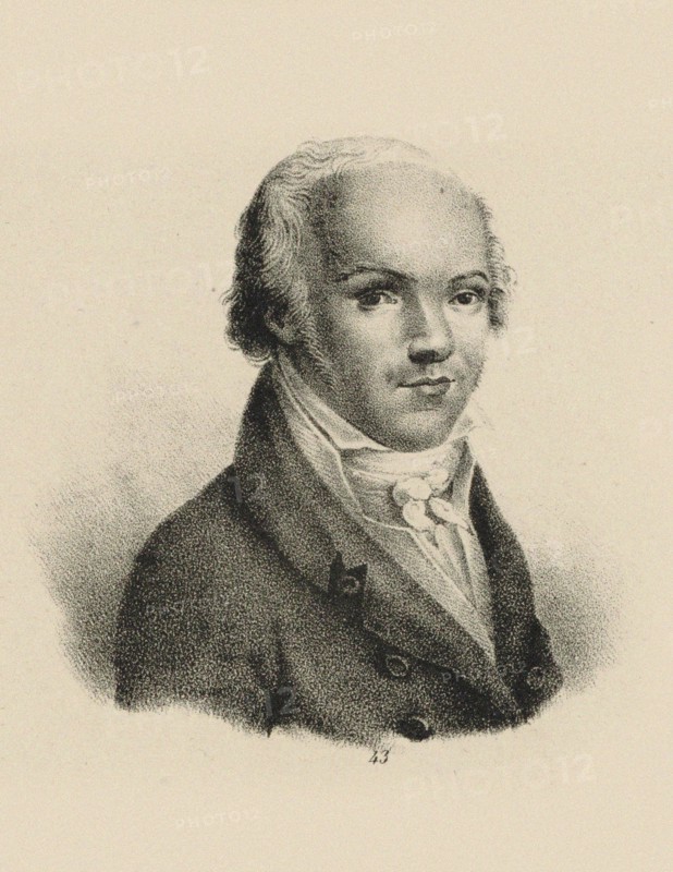 Portrait of the violinist and composer Andreas Romberg (1767-1821), c. 1815. Creator: Anonymous.