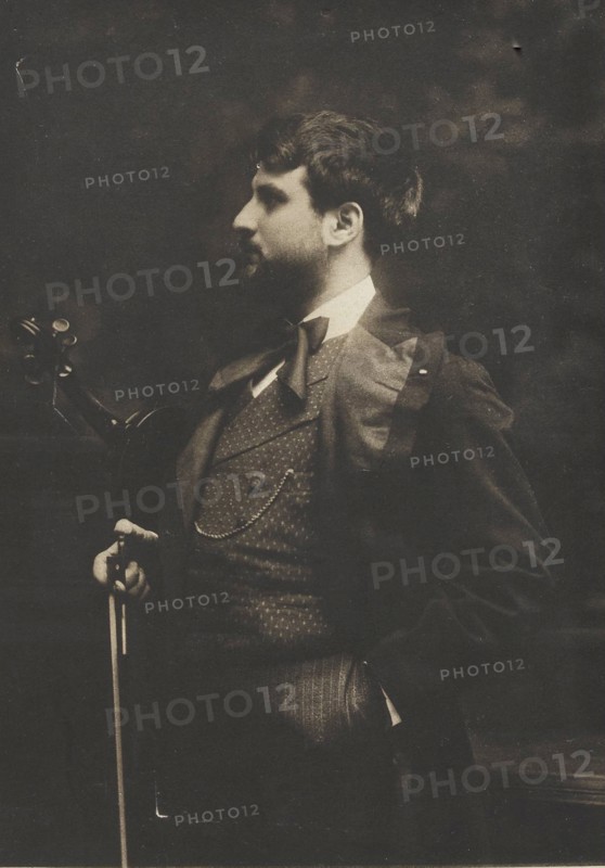 Portrait of the violinist and composer Joan Manén y Planas (1883-1971) , c. 1910. Creator: Audouard, Pau (1857-1918).