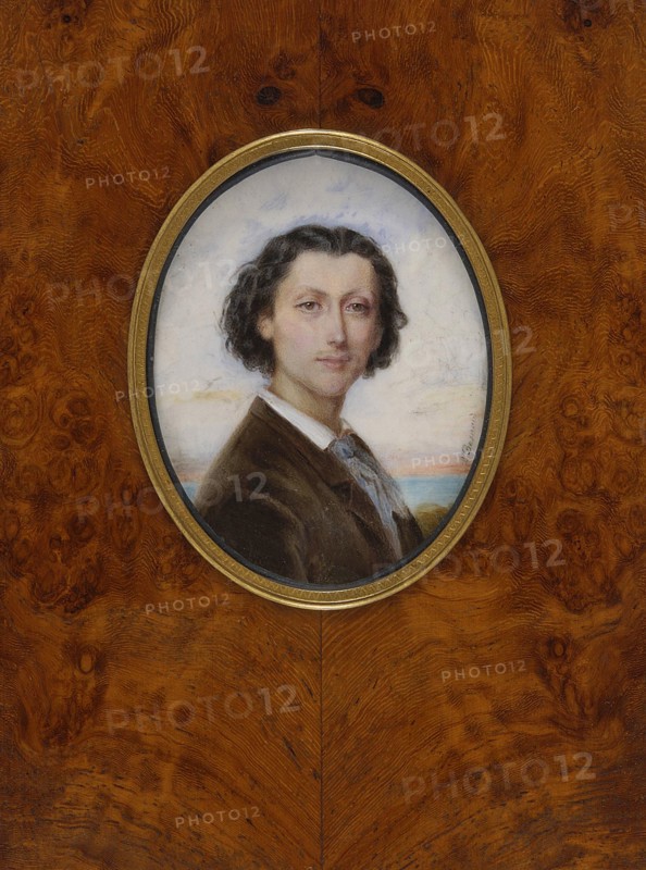 Portrait of the Composer Franz Liszt (1811-1886), 1836. Creator: Besnard née Vaillant, Louise (1816-1879).