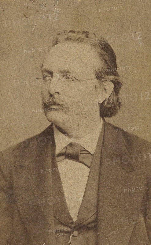 Portrait of the organist and composer Edmund Kretschmer (1830-1908), c. 1880. Creator: Luckhardt, Fritz (1843-1894).