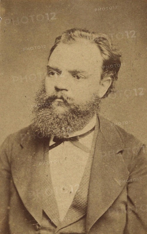 Portrait of the Composer Antonin Dvorak (1841-1904) , c. 1880. Creator: Anonymous.