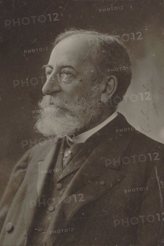 Portrait of the composer Camille Saint-Saëns (1835-1921), 1910. Creator: Photo studio Nadar.