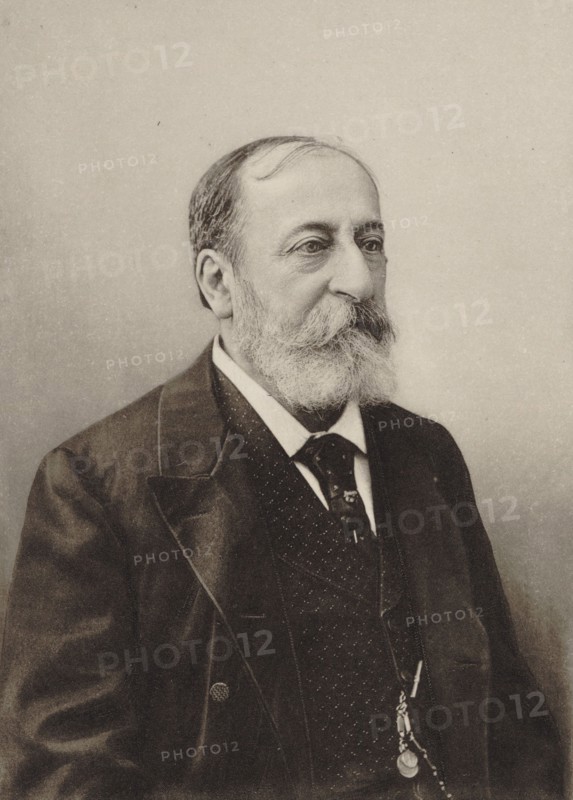 Portrait of the composer Camille Saint-Saëns (1835-1921), 1900. Creator: Anonymous.