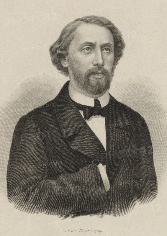 Portrait of the pianist and composer Julius Schulhoff (1825-1898) , 1860. Creator: Anonymous.